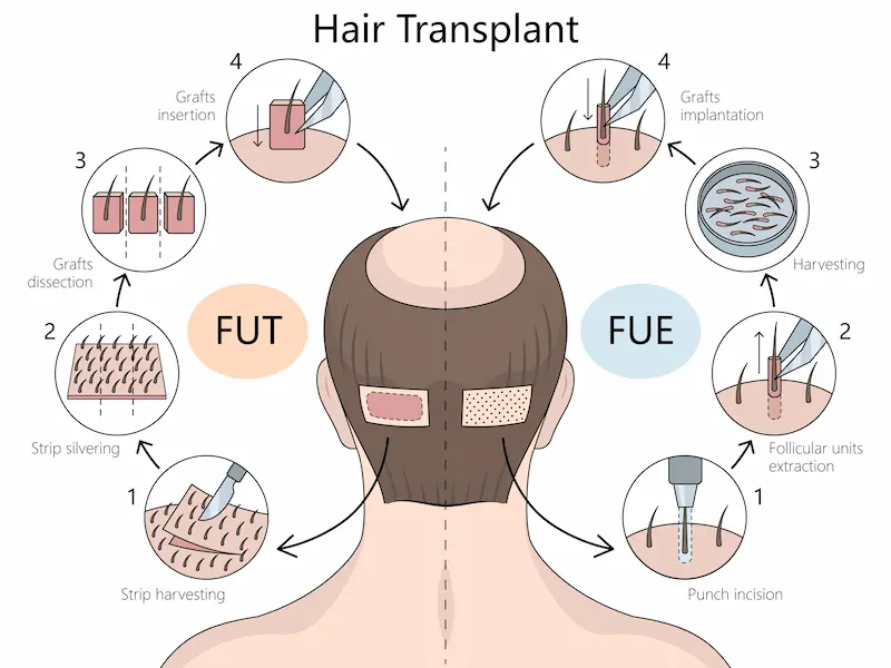 FUE vs FUT Hair Transplant